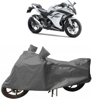 GANPRA Two Wheeler Cover for Kawasaki(Ninja 300, Grey)