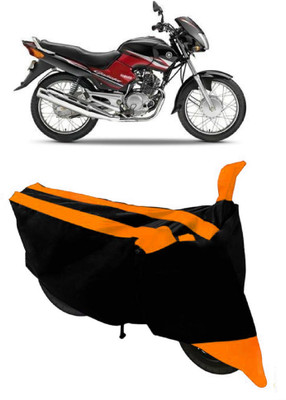 THE REAL ARV Waterproof Two Wheeler Cover for Yamaha(Gladiator, Orange, Black)