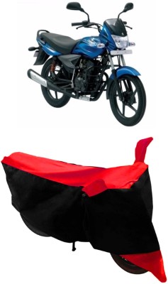 THE REAL ARV Two Wheeler Cover for Bajaj(Platina 100 DTS-i, Red, Black)