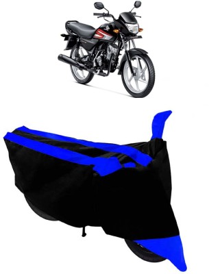 GANPRA Two Wheeler Cover for Honda(CD 110 Dream, Black, Blue)