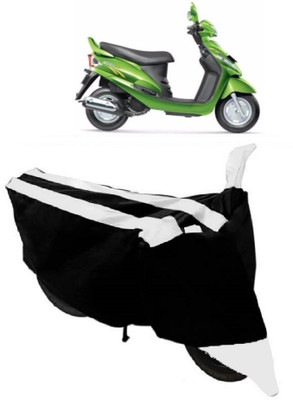 ABORDABLE Waterproof Two Wheeler Cover for Mahindra(Rodeo RZ, White, Black)