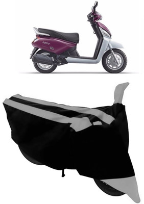 GANPRA Two Wheeler Cover for Mahindra(Gusto, Black, Grey)