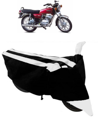 ABORDABLE Two Wheeler Cover for Yamaha(RX 100, White, Black)
