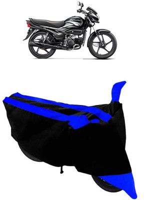 AutoGalaxy Waterproof Two Wheeler Cover for Hero(Super Splendor, Blue, Black)