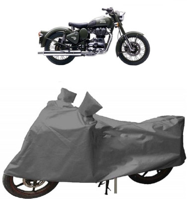 THE REAL ARV Two Wheeler Cover for Royal Enfield(Beat, Grey)