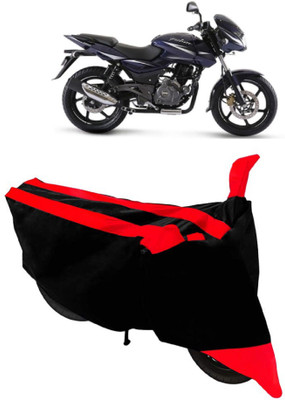 AutoGalaxy Waterproof Two Wheeler Cover for Bajaj(Pulsar 180 DTS-i, Red, Black)