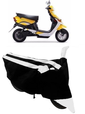 THE REAL ARV Waterproof Two Wheeler Cover for Indus(Yo Style, White, Black)