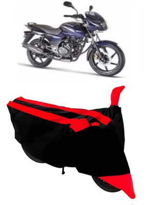 ABORDABLE Two Wheeler Cover for Bajaj(Pulsar 150, Red, Black)