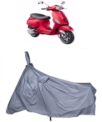 ENTIRELY ELITE Waterproof Two Wheeler Cover for Piaggio(Vespa SXL, Silver)