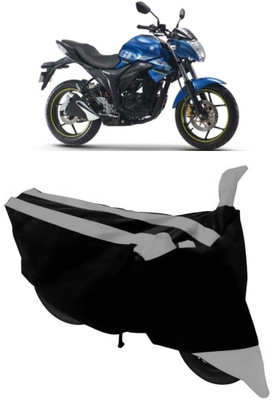 THE REAL ARV Two Wheeler Cover for Suzuki(Gixxer, Grey, Black)