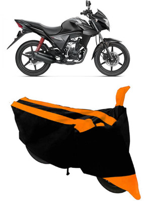 THE REAL ARV Two Wheeler Cover for Honda(CB Twister, Orange, Black)