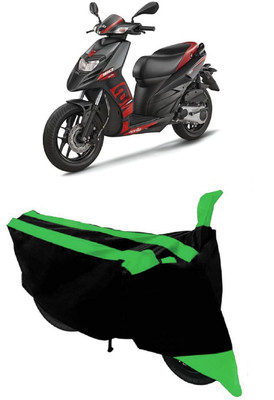 HEMSKAR Waterproof Two Wheeler Cover for Aprilia(SR 125, Green, Black)