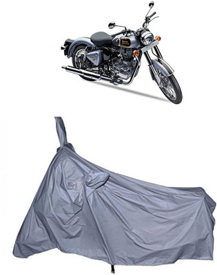 THE RAL ARV Two Wheeler Cover for Royal Enfield(500, Silver)