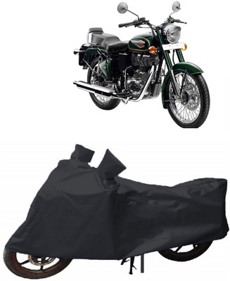THE RAL ARV Two Wheeler Cover for Royal Enfield(Bullet 500, Black)