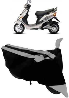 HEMSKAR Two Wheeler Cover for Hero(E Sprint, Grey, Black)