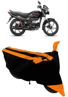 THE REAL ARV Two Wheeler Cover for Hero(Passion Pro, Orange, Black)