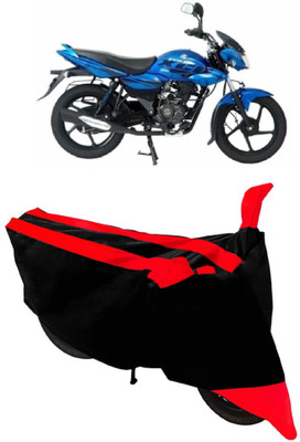 SHOPLINK Two Wheeler Cover for Bajaj(XCD 125cc, Red, Black)