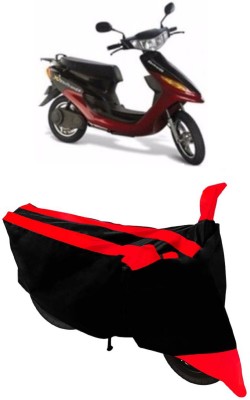 ABORDABLE Waterproof Two Wheeler Cover for Indus(Yo Electron, Red, Black)