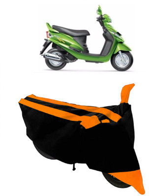 ABORDABLE Waterproof Two Wheeler Cover for Mahindra(Rodeo RZ, Orange, Black)