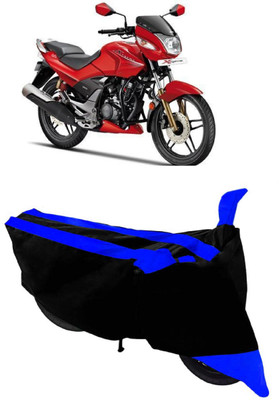 HEMSKAR Two Wheeler Cover for Hero(CBZ Extreme, Blue, Black)