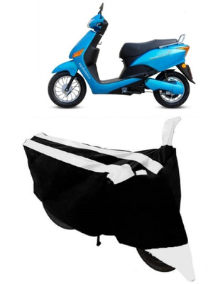 HEMSKAR Two Wheeler Cover for Hero(Electric Optima, White, Black)