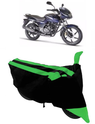 HEMSKAR Two Wheeler Cover for Bajaj(Pulsar 150, Green, Black)