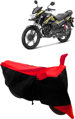 THE REAL ARV Waterproof Two Wheeler Cover for Honda(CB Shine, Red, Black)