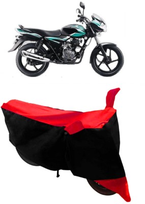 GANPRA Two Wheeler Cover for Bajaj(Discover 100 DTS-i, Black, Red)