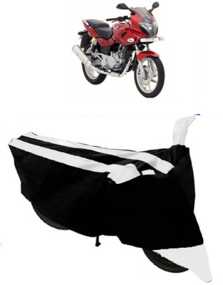 THE REAL ARV Two Wheeler Cover for Bajaj(Pulsar 220 DTS-i, White, Black)