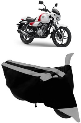 HEMSKAR Two Wheeler Cover for Bajaj(V 150, Grey, Black)