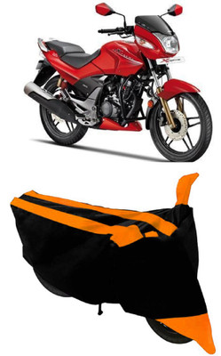 HEMSKAR Two Wheeler Cover for Hero(CBZ Extreme, Orange, Black)
