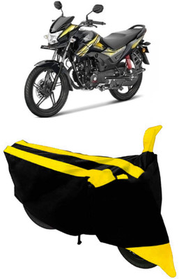SHOPLINK Waterproof Two Wheeler Cover for Honda(CB Shine, Yellow, Black)