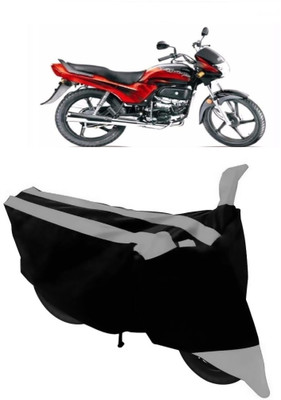THE REAL ARV Two Wheeler Cover for Hero(Passion Plus, Grey, Black)