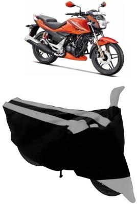 ABORDABLE Two Wheeler Cover for Hero(Xtreme Sports, Grey, Black)