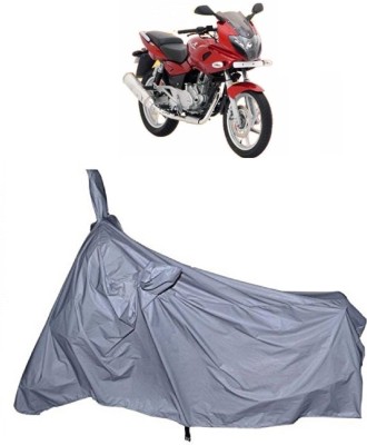 THE RAL ARV Two Wheeler Cover for Bajaj(Pulsar 220 DTS-i, Silver)