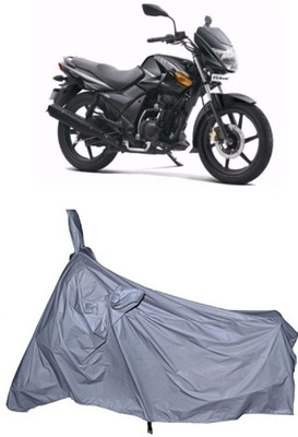 THE RAL ARV Two Wheeler Cover for TVS(Flame DS 125, Silver)
