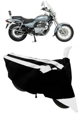HEMSKAR Waterproof Two Wheeler Cover for Bajaj(Avenger 220 DTS-i, White, Black)