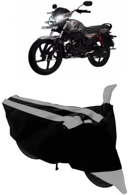 ABORDABLE Waterproof Two Wheeler Cover for Mahindra(Pantero, Grey, Black)