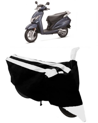 ABORDABLE Waterproof Two Wheeler Cover for Honda(Activa 125, White, Black)