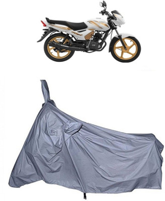 HEMSKAR Two Wheeler Cover for TVS(Star City, Silver)