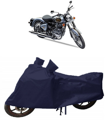 THE REAL ARV Waterproof Two Wheeler Cover for Royal Enfield(500, Blue)