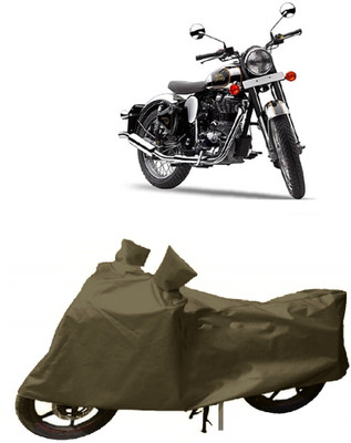 THE RAL ARV Waterproof Two Wheeler Cover for Royal Enfield(Classic Chrome, Green)