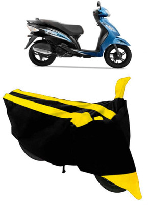 SHOPLINK Waterproof Two Wheeler Cover for TVS(Wego, Yellow, Black)