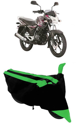 HEMSKAR Two Wheeler Cover for Bajaj(Discover 150 s, Green, Black)
