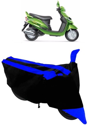 THE REAL ARV Two Wheeler Cover for Mahindra(Rodeo RZ, Blue, Black)