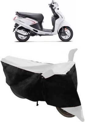 GANPRA Two Wheeler Cover for Hero(Pleasure, Black, White)