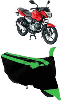 HEMSKAR Two Wheeler Cover for Bajaj(Pulsar 150 DTS-i, Green, Black)