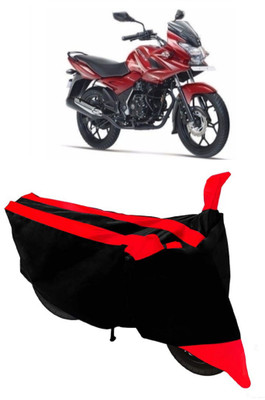 THE REAL ARV Waterproof Two Wheeler Cover for Bajaj(Discover 150 f, Red, Black)