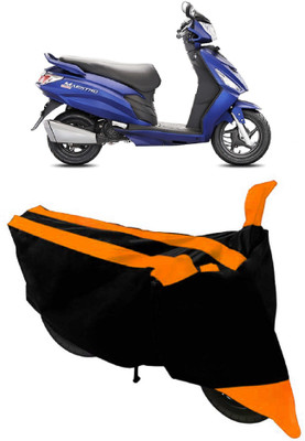 GANPRA Two Wheeler Cover for Hero(Maestro Edge, Black, Orange)