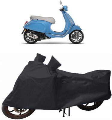HEMSKAR Waterproof Two Wheeler Cover for Piaggio(Vespa, Black)